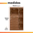 Ver imagem 4 de Cômoda Multiuso 6 Gavetas 1 Porta com Prateleiras Atena