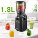 Ver imagem 6 de Amzchef Juicer Automático 5.3'' com Pressão Fria e Motor de 250w (preto)