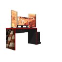 Ver imagem 2 de Mesa Gamer Escrivaninha Drx 9000 152,5cm Móveis Leão Preto/Vermelho