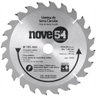 Lâmina de serra circular dentes de metal duro/vídea 185 mm x 20 mm 24 dentes NOVE54 - 1