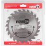 Lâmina de serra circular dentes de metal duro/vídea 185 mm x 20 mm 24 dentes NOVE54 - 2