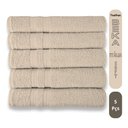 Ver imagem 1 de Kit Hotel 5 Toalhas Super Grossa e Felpuda 80x150cm Camurça Beka