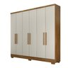 Guarda Roupa Casal 6 Portas 4 Gavetas Damasco Novo Horizonte - 2