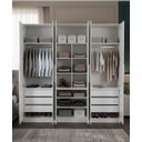 Ver imagem 1 de Guarda-roupa Modular 6 Portas 9 Gavetas 1013 Ilan Branco