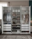 Ver imagem 1 de Guarda-roupa Modular 6 Portas 9 Gavetas 1013 Ilan Branco