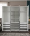 Ver imagem 2 de Guarda-roupa Modular 6 Portas 9 Gavetas 1013 Ilan Branco