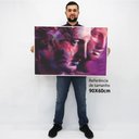 Ver imagem 2 de Quadro Decorativo em Canvas Grego Abstrato Moderno TACOLADO PAPEL DE PAREDE Moldura Flutuante 4,5cm