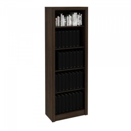 Kit 4 Peças com 1 Mesa em L 1 Balcão 1 Gaveteiro 1 Estante Espresso Móveis - 9