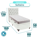 Ver imagem 3 de Cama Box Bau + Colchão Solteiro D23 D23 Inducol + Cabeceira Estofada