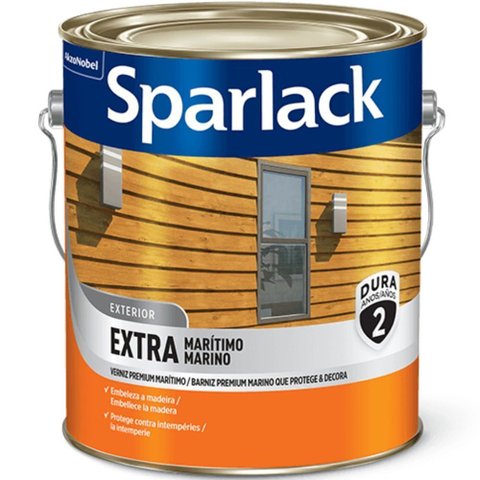 Verniz Sparlack Extra Marítimo Brilhante para Madeira Natural 3,6 Litros - Sparlack Verniz 3,6l Spar