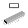 Tubo Metalon Retangular - 20mm X 10mm - Polido - 10cm - 3