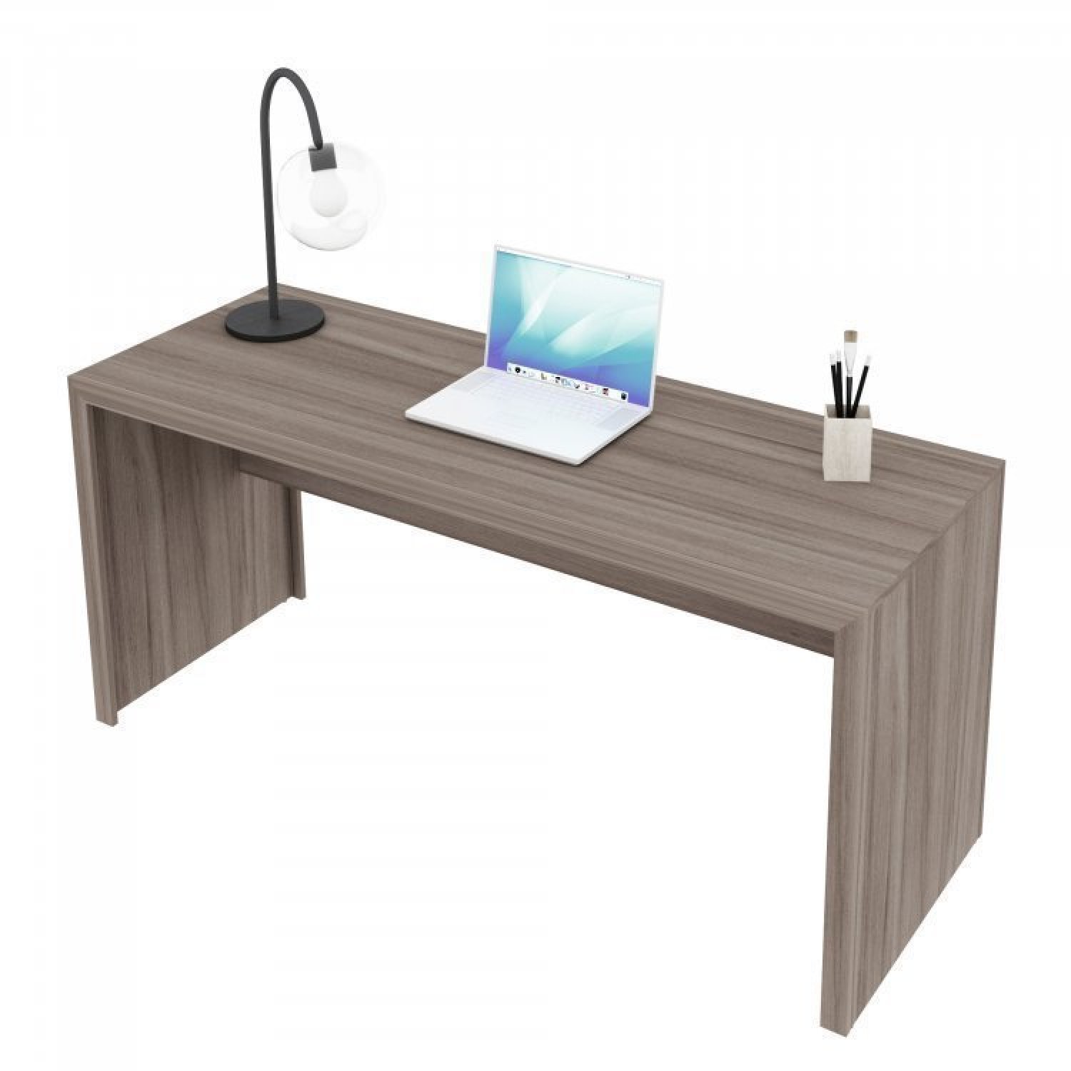 Conjunto Home Office 4 Peças com 1 Mesa 1 Balcão 1 Estante 1 Gaveteiro Espresso Móveis - 17