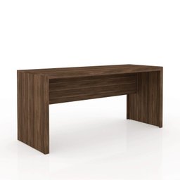 Kit 4 Peças com 1 Mesa 1 Balcão 1 Estante 1 Gaveteiro Espresso Móveis - 12
