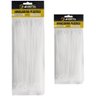 Kit 200 Fitas Hellerman Enforca Gato Cinta Plástica Abraçadeira Lacre de Nylon 15 30cm Branca - 1