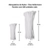 Kit 200 Fitas Hellerman Enforca Gato Cinta Plástica Abraçadeira Lacre de Nylon 15 30cm Branca - 2