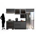 Ver imagem 3 de Cozinha Moderna Etna com Tampo 280cm 5 Peças Poliman Móveis