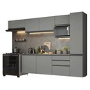 Ver imagem 2 de Armário de Cozinha Completa 300cm Suspensa Cinza Nice Madesa 10