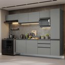 Ver imagem 1 de Armário de Cozinha Completa 300cm Suspensa Cinza Nice Madesa 10