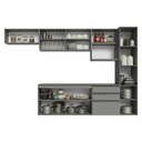 Ver imagem 5 de Armário de Cozinha Completa 300cm Suspensa Cinza Nice Madesa 10