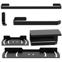 Ver imagem 1 de Kit Acessórios Para Banheiro Preto Fosco 6 Peças Zmt