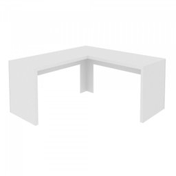 Kit 5 Peças com Mesa em L, Armário Alto, Gaveteiro, Estante e Armário Baixo Espresso Móveis - 15