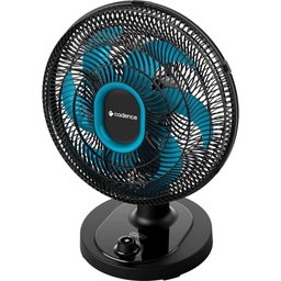 Ventilador de Mesa Cadence Refresh Turbo Pro 6 Pás Preto e Azul vtr420 220v - 3