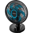 Ver imagem 3 de Ventilador de Mesa Cadence Refresh Turbo Pro 6 Pás Preto e Azul vtr420 220v