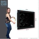 Ver imagem 2 de Nicho Para Banheiro 40x30X10 Mármore Sintético Cozimax Preto Textura