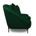 Ver imagem 4 de Poltrona Decorativa Orgânica Pé de Metal Preto Zaya Bouclê Verde C05 - D’Rossi