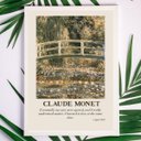Ver imagem 1 de Quadro Decorativo Monet A ponte 24x18cm:madeira Branca