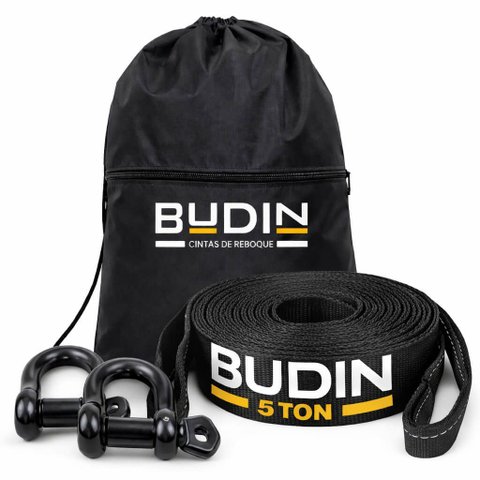 Cinta Fita Reboque 5t X 10m | Manilha e Bolsa | Budin Jeeps, Camionetes e Carros