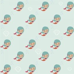 Papel de Parede Infantil Sereia Menina - 4