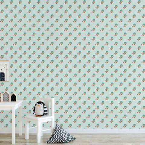 Papel de Parede Infantil Sereia Menina