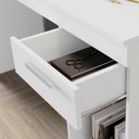 Ver imagem 4 de Escrivaninha Mesa Escritório 108cm 1 Gaveta Office NT 2070