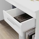 Ver imagem 4 de Escrivaninha Mesa Escritório Office Nt 2070 1 Gaveta 108cm Branco New