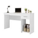 Ver imagem 2 de Escrivaninha Mesa Escritório Office Nt 2070 1 Gaveta 108cm Branco New