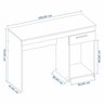Escrivaninha Mesa Escritório 108cm 1 Gaveta Office NT 2070 - 3