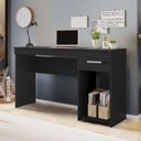 Ver imagem 1 de Escrivaninha Mesa Escritório Office Nt 2070 1 Gaveta 108cm Preto Tx