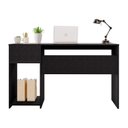 Ver imagem 5 de Escrivaninha Mesa Escritório Office Nt 2070 1 Gaveta 108cm Preto Tx