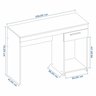 Mesa de Escritório 108cm 1 Gaveta Office NT 2070  - 3