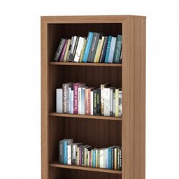 Kit 5 Peças com Mesa para Escritório, Armário Baixo, Armário Alto, Estante e Gaveteiro - 9