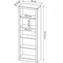 Ver imagem 7 de Conjunto 5 Peças com Mesa para Escritório, Armário Baixo, Alto, Estante e Gaveteiro