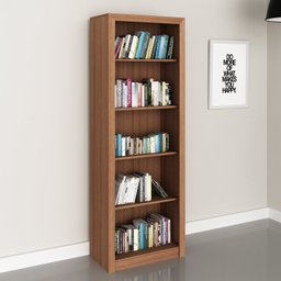 Kit 5 Peças com Mesa para Escritório, Armário Baixo, Armário Alto, Estante e Gaveteiro - 6