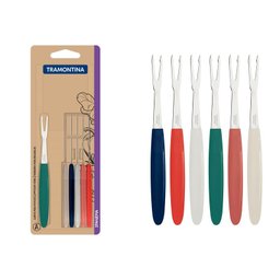 Conjunto Garfo Petisco Inox 6 Peças Ipanema Tramontina - 1