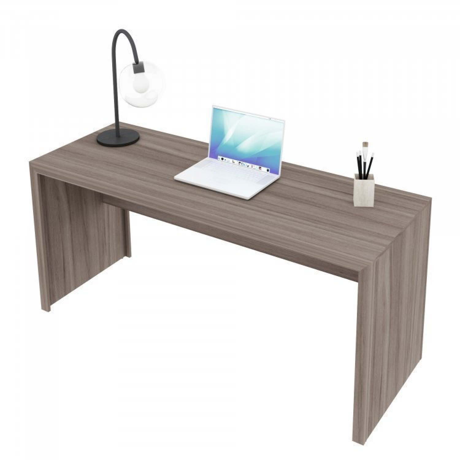 Conjunto Home Office 5 Peças com 1 Mesa 1 Balcão 1 Armário 1 Estante 1 Gaveteiro Espresso Móveis - 15