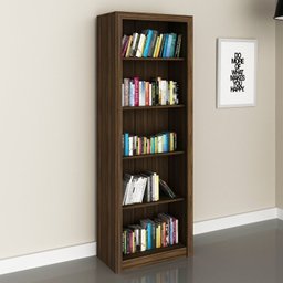 Kit 5 Peças com Mesa para Escritório, Armário Baixo, Armário Alto, Estante e Gaveteiro - 8