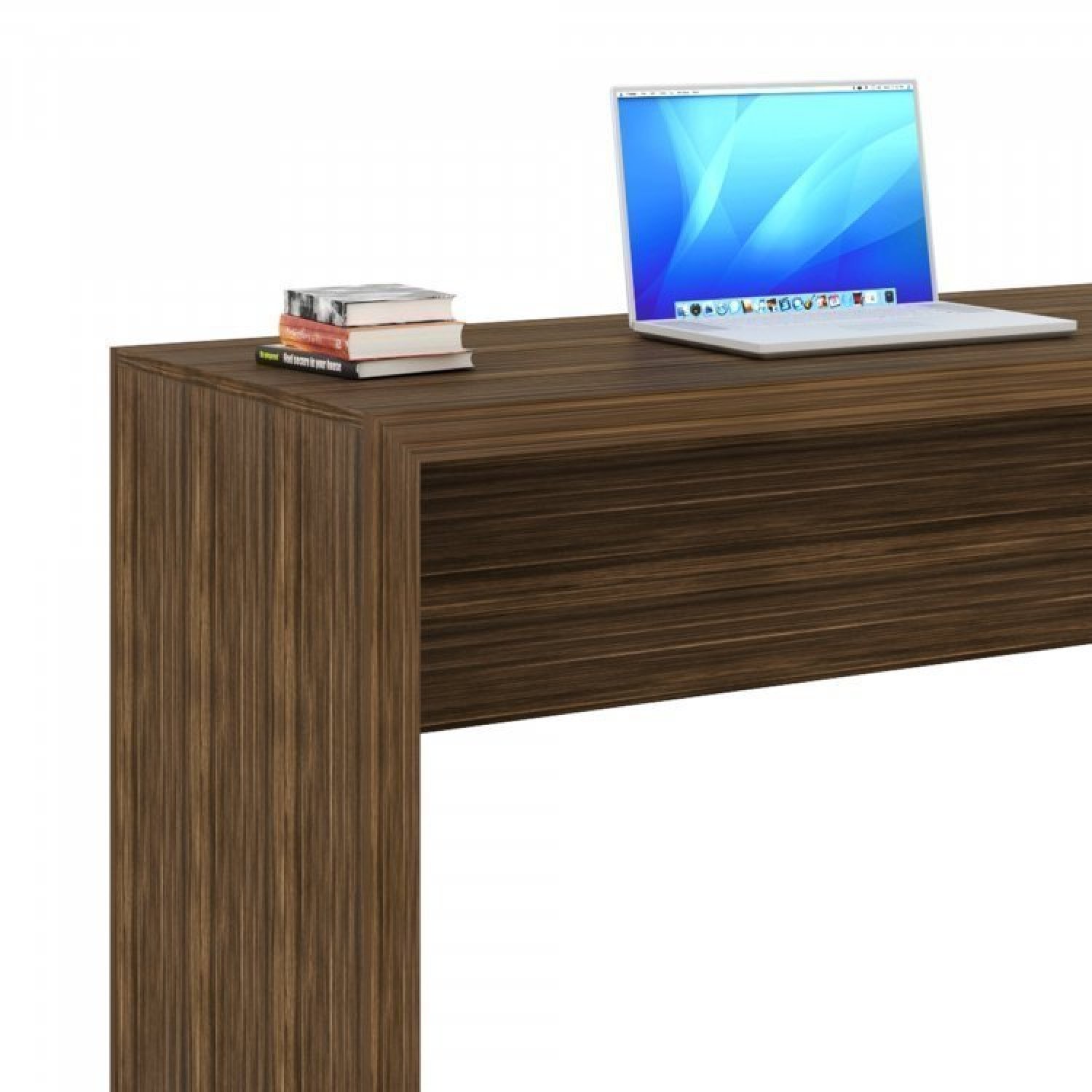 Conjunto Home Office 5 Peças com 1 Mesa 1 Balcão 1 Armário 1 Estante 1 Gaveteiro Espresso Móveis - 15