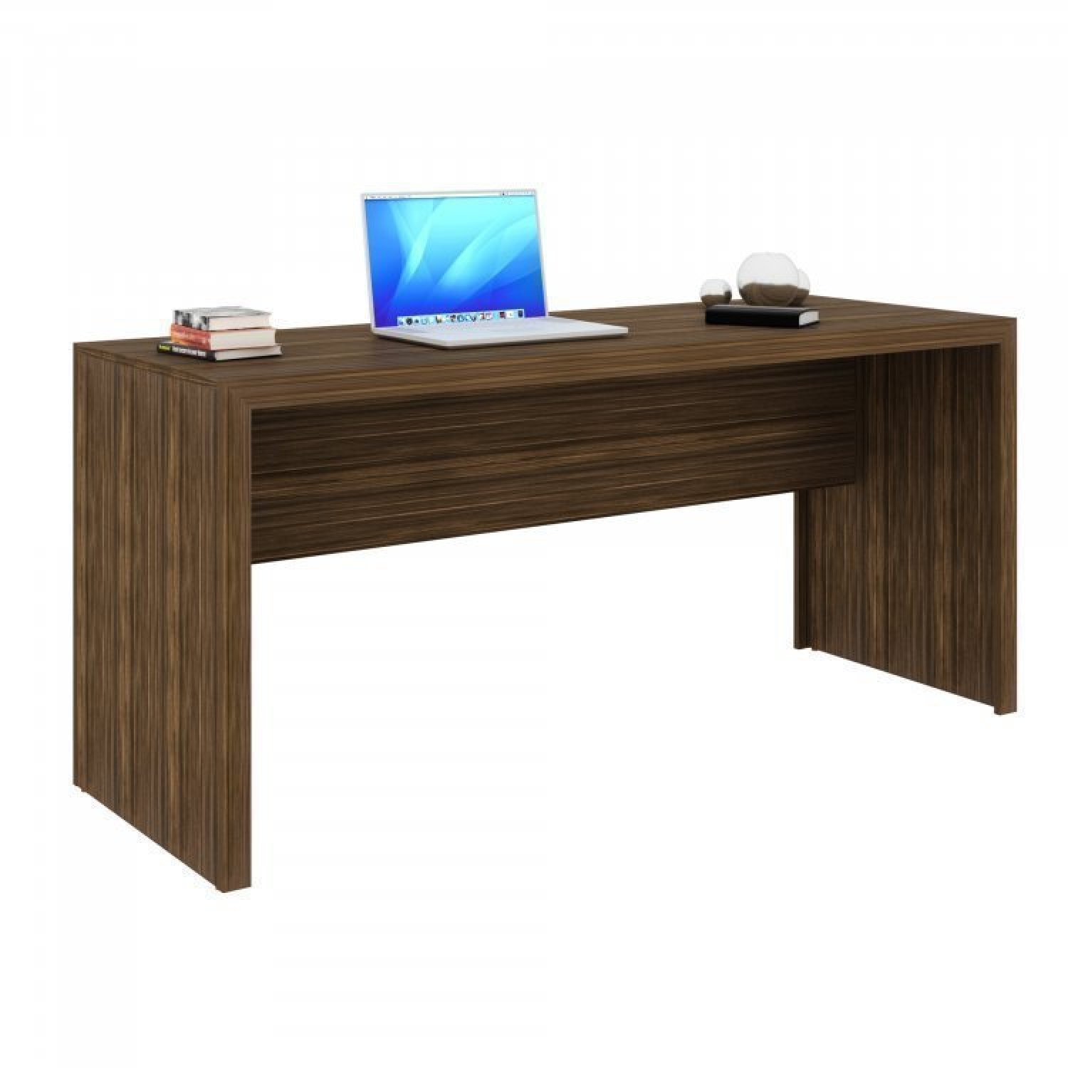 Conjunto Home Office 5 Peças com 1 Mesa 1 Balcão 1 Armário 1 Estante 1 Gaveteiro Espresso Móveis - 17