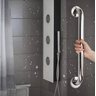 Barra de Apoio em Aço Inox 40cm Banheiro Idoso Deficiente Segurança - 4