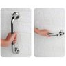 Barra de Apoio em Aço Inox 40cm Banheiro Idoso Deficiente Segurança - 3